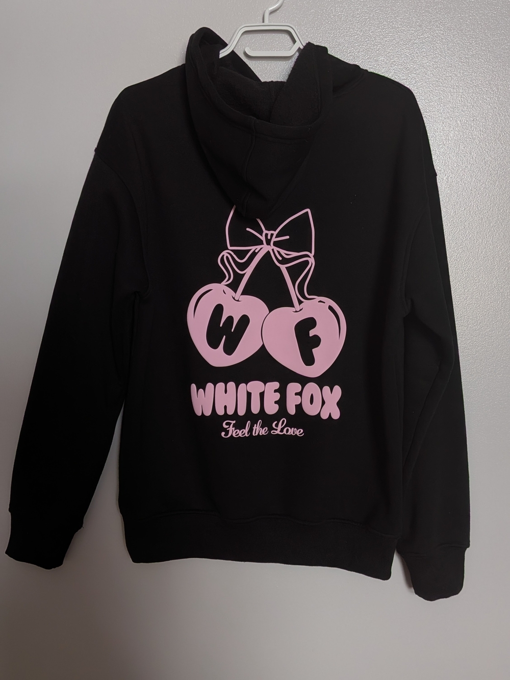 Oversized White Fox Hoodie - Feel The Love Edition